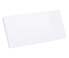 Kit façade meuble cuisine Blanc Brillant 1 porte H. 28,5 cm x L. 59,7 cm