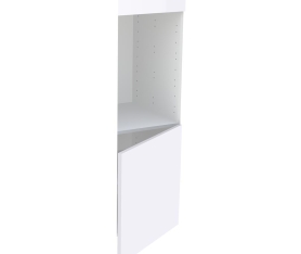 Kit façade meuble cuisine Blanc Brillant 1 porte H. 129,3 cm x L. 59,7 cm