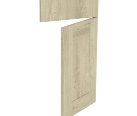 Kit façade meuble cuisine Chêne Naturel Cadre 1 porte, 1 faux tiroir H. 71,7 cm x L. 39,7 cm