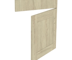 Kit façade meuble cuisine Chêne Naturel Cadre 1 porte, 1 faux tiroir H. 71,7 cm x L. 59,7 cm