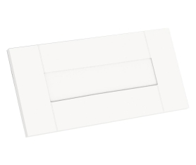 Kit façade meuble cuisine Blanc Cadre 1 porte H. 28,5 cm x L. 59,7 cm