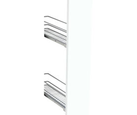 1x Kit façade meuble cuisine Blanc Cadre 1 porte H. 71,7 cm x L. 14,7 cm