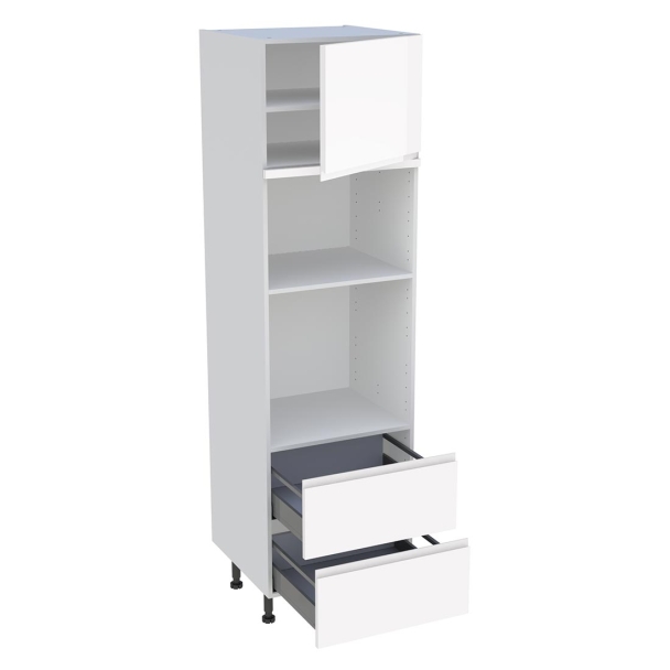 Colonne 600 four + micro-onde 2casseroliers  1porte 