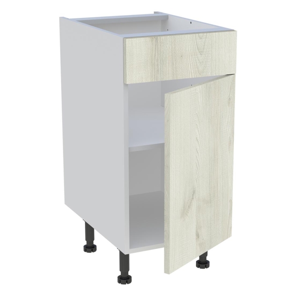 Meuble bas cuisine 1 porte et 1 faux tiroir H.72 cm x L. 40 cm