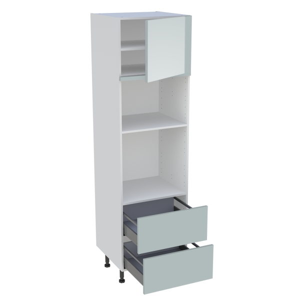 Colonne 600 four + micro-onde 2casseroliers  1porte 