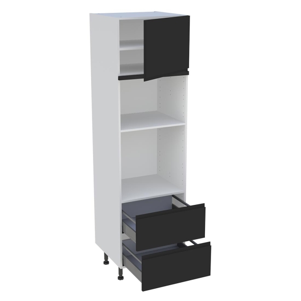 Colonne 600 four + micro-onde 2casseroliers  1porte 