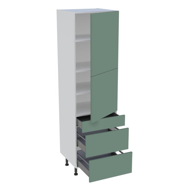 Colonne  600 2portes 1tiroir 2casseroliers 