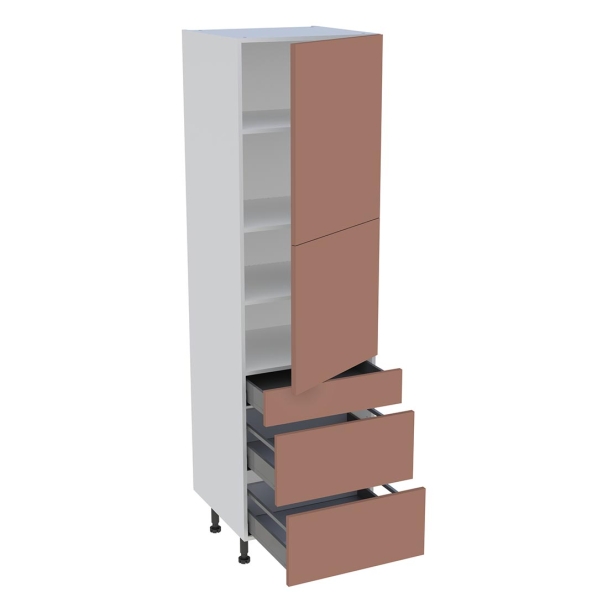 Colonne  600 2portes 1tiroir 2casseroliers 