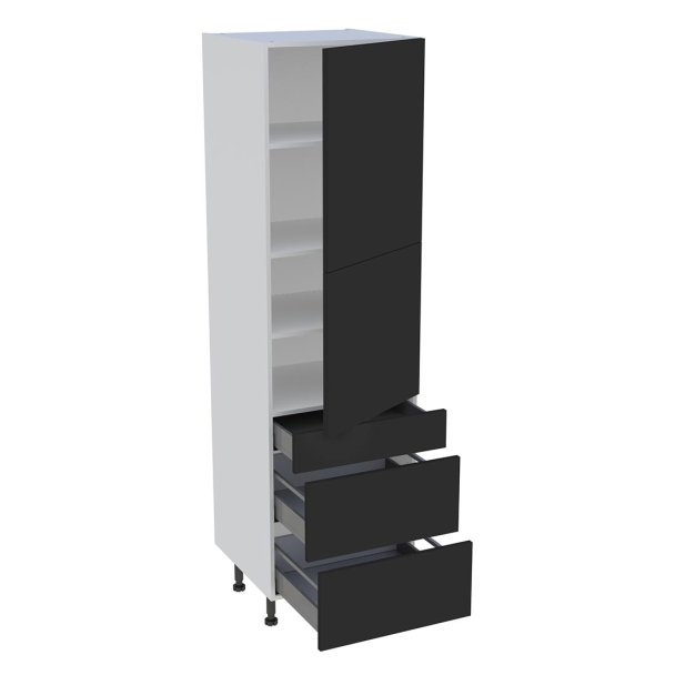 Colonne  600 2portes 1tiroir 2casseroliers 