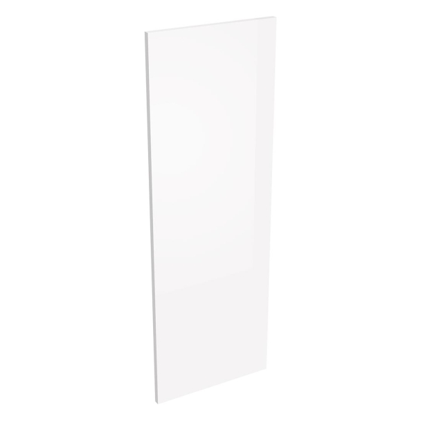 Coté de remplacement meuble haut cuisine grande hauteur GRIS CENDRE BRILLANT - H. 100.8 cm