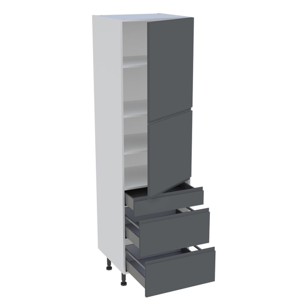 Colonne  600 2portes 1tiroir 2casseroliers 