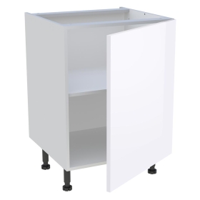 Meuble bas cuisine 1 porte H.72 cm x L. 60 cm - Blanc Brillant