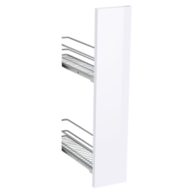 Kit façade meuble cuisine Blanc Brillant 1 porte H. 71,7 cm x L. 14,7 cm