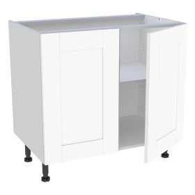 Meuble bas cuisine 2 portes H.72 cm x L. 90 cm - Blanc Cadre