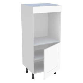 Demi-colonne cuisine pour four avec 1 porte H.129,6 cm x L. 60 cm - Blanc Cadre