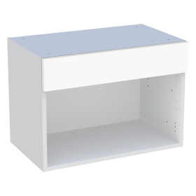 Meuble haut cuisine pour micro-ondes  H.43,2 cm x L. 60 cm - Blanc Cadre