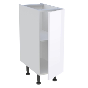 Meuble bas cuisine 1 porte H.72 cm x L. 30 cm - Blanc Brillant