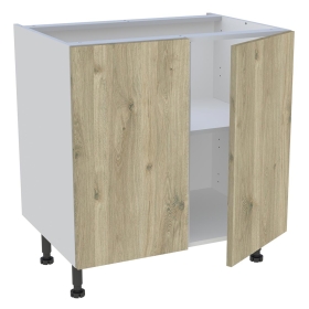 Meuble bas cuisine 2 portes H.72 cm x L. 80 cm - Chêne Doré