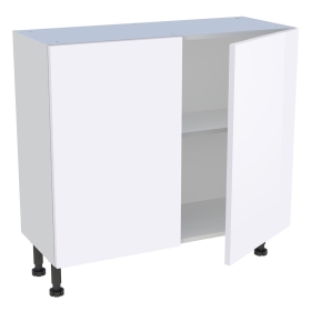 Meuble bas cuisine 2 portes H.72 cm x L. 90 cm x P. 36,9 cm - Blanc Brillant