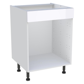 Meuble bas cuisine pour four H.72 cm x L. 60 cm - Blanc Brillant