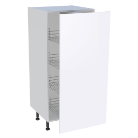 Demi-colonne cuisine 1 porte H.129,6 cm x L. 60 cm - Blanc Brillant