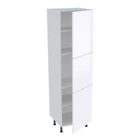 Colonne cuisine 3 portes H.201,6 cm x L. 60 cm - Blanc Brillant