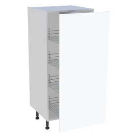 Demi-colonne cuisine 1 porte H.129,6 cm x L. 60 cm - Blanc Mat