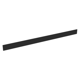 Plinthe ou fileur meuble cuisine L. 240 cm - Noir mat sans poignée