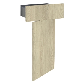 Kit façade meuble cuisine Chêne Naturel 1 porte, 1 tiroir H. 71,7 cm x L. 39,7 cm