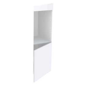 Kit façade meuble cuisine Blanc Brillant 1 porte H. 129,3 cm x L. 59,7 cm