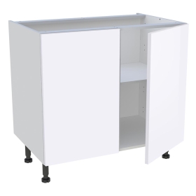 Meuble bas cuisine 2 portes H.72 cm x L. 90 cm - Blanc Brillant