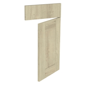 Kit façade meuble cuisine Chêne Naturel Cadre 1 porte, 1 faux tiroir H. 71,7 cm x L. 39,7 cm