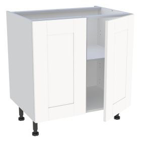 Meuble bas cuisine 2 portes H.72 cm x L. 80 cm - Blanc Cadre