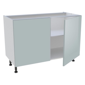 Meuble bas cuisine 2 portes H.72 cm x L. 120 cm - Gris Cendre Brillant