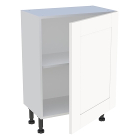 Meuble bas cuisine 1 porte H.72 cm x L. 60 cm x P. 36,9 cm - Blanc Cadre