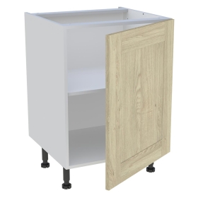 Meuble bas cuisine 1 porte H.72 cm x L. 60 cm - Chêne Naturel Cadre