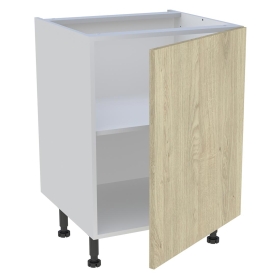 Meuble bas cuisine 1 porte H.72 cm x L. 60 cm - Chêne naturel