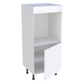 Demi-colonne cuisine pour four avec 1 porte H.129,6 cm x L. 60 cm - Blanc Brillant