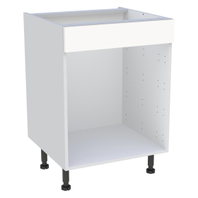 Meuble bas cuisine pour four H.72 cm x L. 60 cm - Blanc Cadre