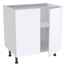 Meuble bas cuisine 2 portes H.72 cm x L. 80 cm - Blanc Brillant