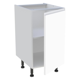 Meuble bas cuisine 1 porte H.72 cm x L. 45 cm - Blanc Mat Sans Poignée