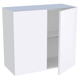 Meuble haut cuisine 2 portes H. 72 cm x L. 80 cm - Blanc Brillant