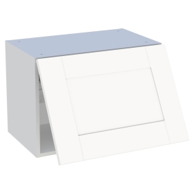 Meuble haut cuisine 1 porte relevante H.43,2 cm x L. 60 cm - Blanc Cadre