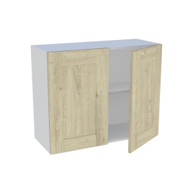 Meuble haut cuisine 2 portes H.72 cm x L. 90 cm - Chêne Naturel Cadre