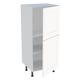 Demi-colonne cuisine 2 portes H.129,6 cm x L. 60 cm - Blanc Cadre