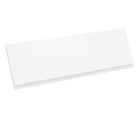 1x Kit façade meuble cuisine Blanc Brillant Sans Poignée 1 porte H. 28,5 cm L. 89,7 cm